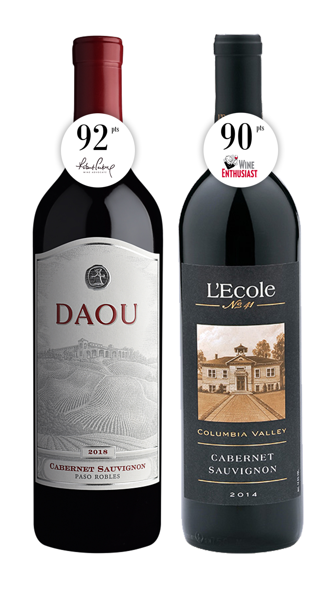 Duo American Cabernet Sauvignon Daou, LEcole Columbia Valley